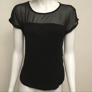 Black Short Sleeve Top